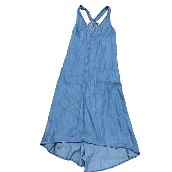 New York & Company Dresses & Skirts - New York & Company Chambray Denim Midi Swing Dress Racerback Sleeveless Women‎ M